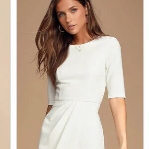 Lulus Westwood Half Sleeve Sheath Dress